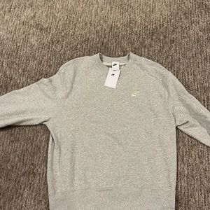 nike grey crewneck